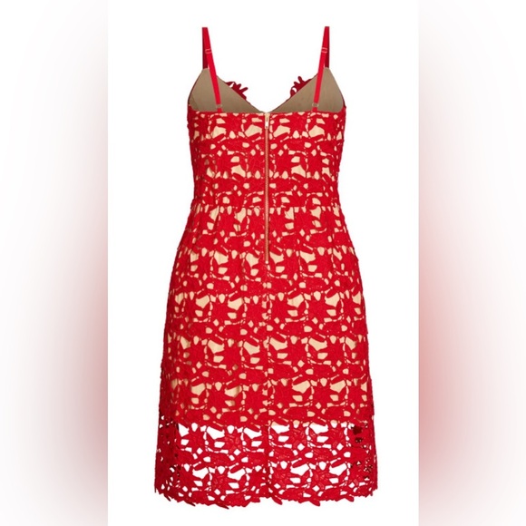CITY CHIC SO FANCY LACE, FIT AND FLARE DRESS - SCARLET SIZE 20 (NEW WITH TAGS) - Picture 4 of 6